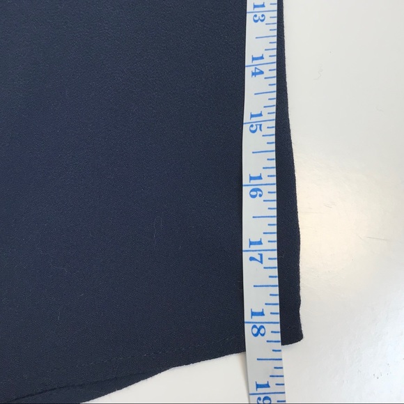 G187 Maeve | Navy blue soft cap sleeve blouse size 0 - Picture 6 of 6